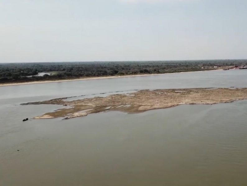 nivel rio paraguay altura a su paso por asuncion sequia bajante