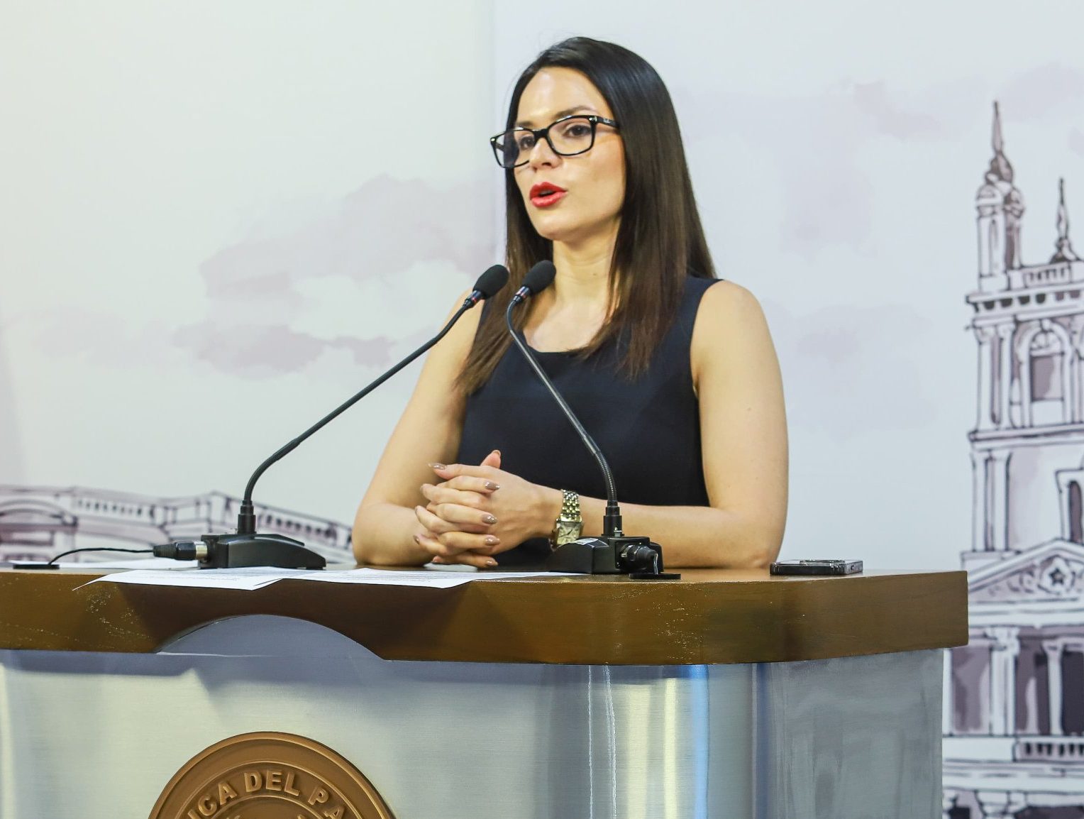 Paula Carro Vocera del Gobierno de Santiago Peña